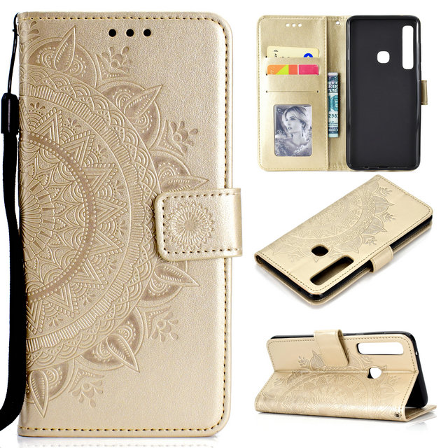 Case Samsung Galaxy A9 (2018) #เคสฝาพับหนัง PU พิมพ์ลาย mprinted Mandala Pattern Wallet