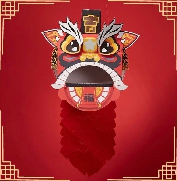 หัวสิงโตมาสคอสเชิดสิงโต