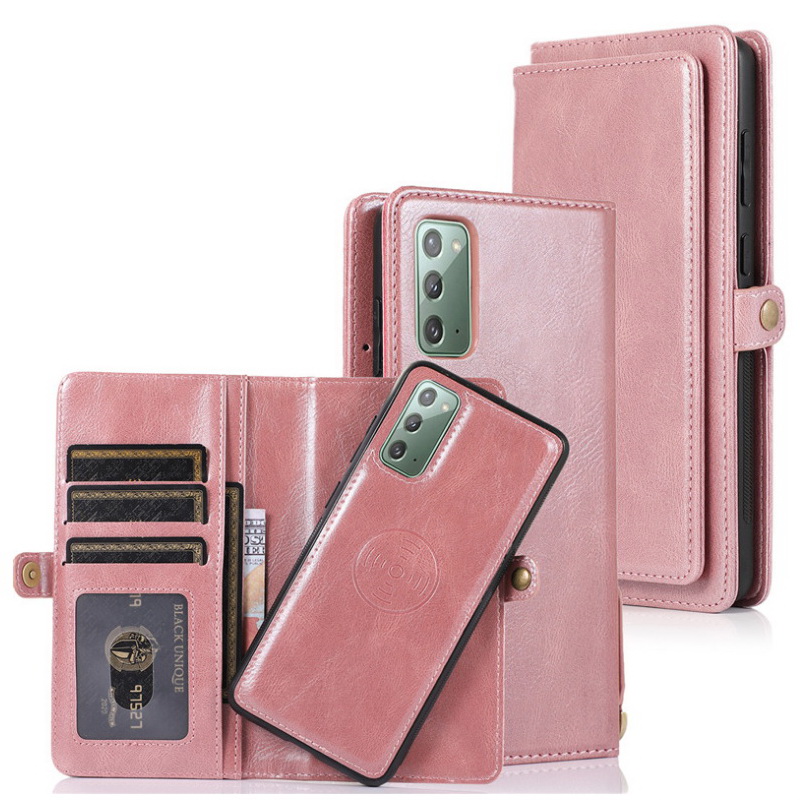 เคส Samsung Galaxy S20 #เคสหนังฝาพับสไตล์กระเป๋าสตางค์ PU Wallet Split Leather 2 in 1 Card Slot + Money slot + Magnetic Separable Shell