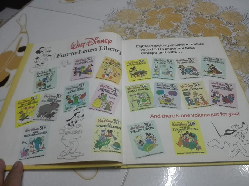WALT DISNEY FUN-TO-LEARN LIBRARY Volume 1,2 ... 5-19 ( รวม 17 เล่ม ขาด เล่ม 3 กับ 4 ) ออกมา 19 เล่ม