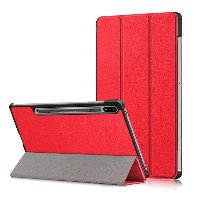 เคส Samsung Galaxy Tab S7 FE 12.4"(T730,T736) #เคสฝาพับหนัง PU แบบ 3 พับ Tri-fold Stand Leather Smart Tablet
