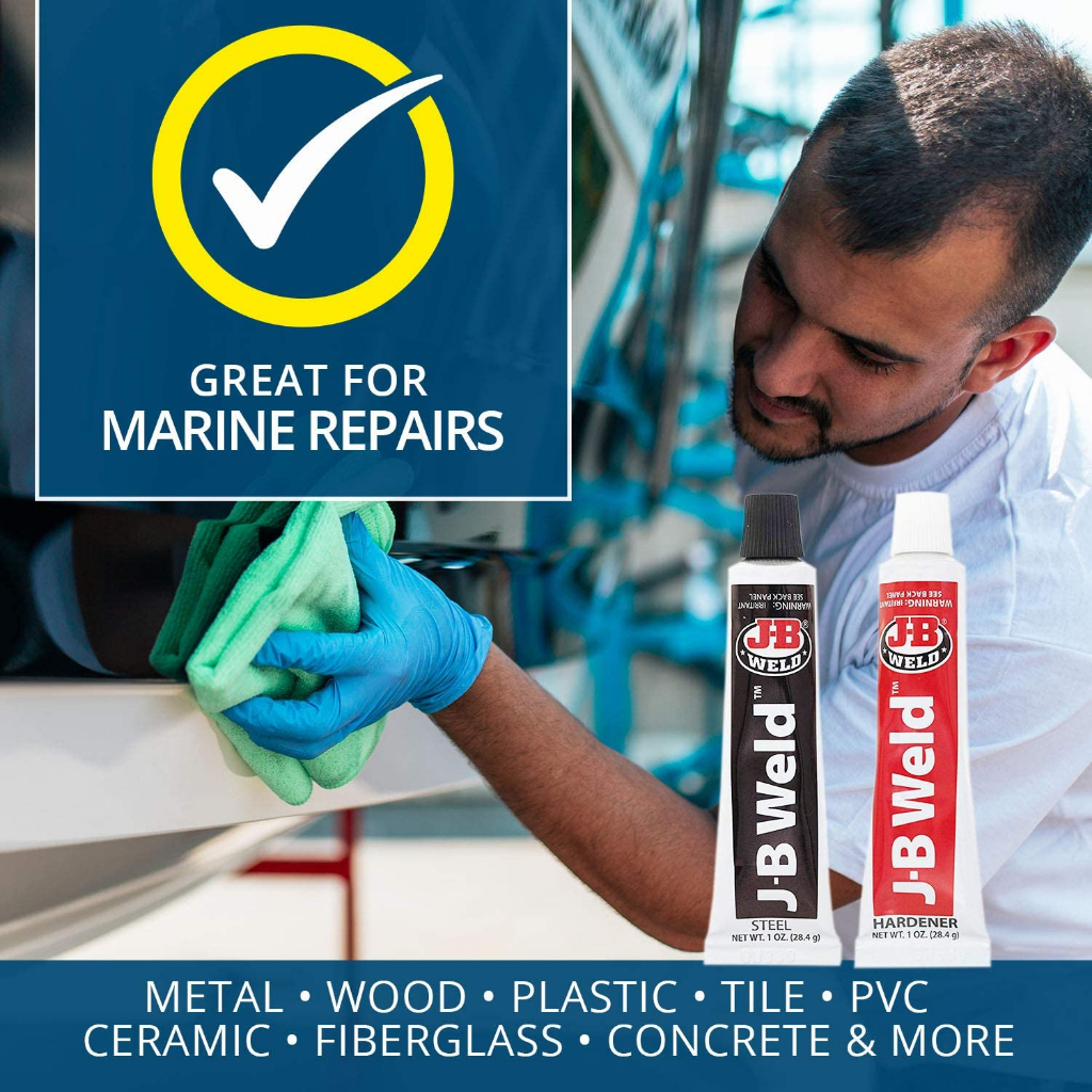 J-B Weld® Original Cold-Weld Formula Steel Reinforced Epoxy อีพ็อกซี่ สองส่วนแบบเชื่อมเย็น ซ่อมแซมโลหะ