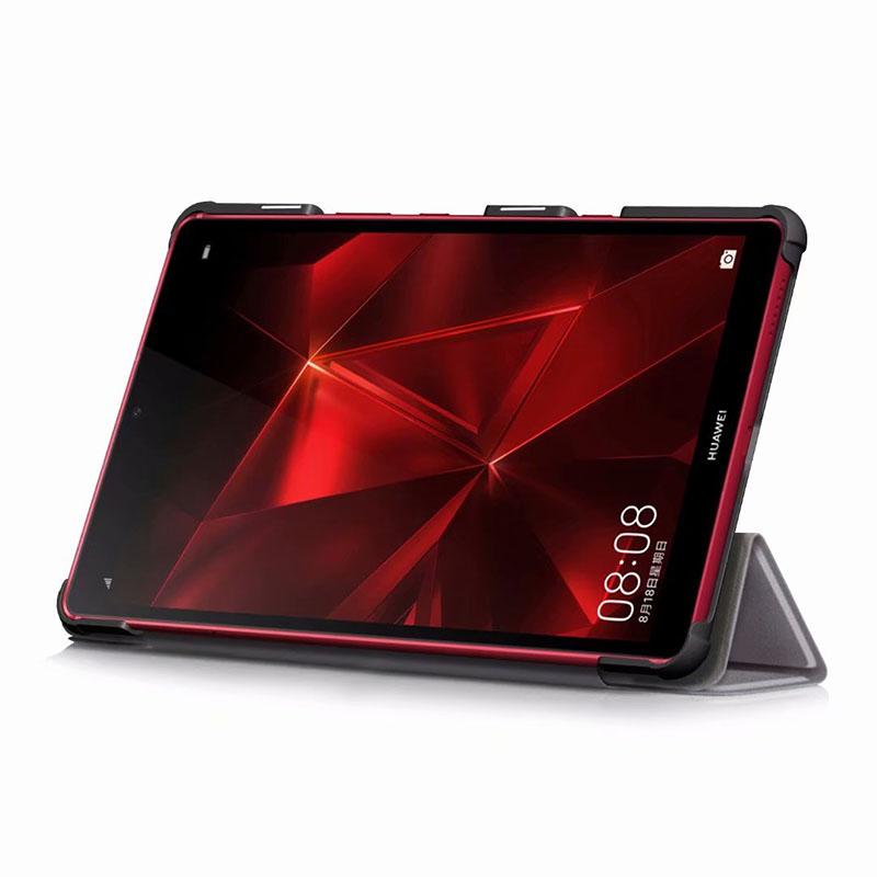 Case Huawei MediaPad M6 8.4 Turbo #เคสฝาพับ 3 พับพิมพ์ลาย Pattern Printing Tri-fold Stand PU Leather Smart Tablet