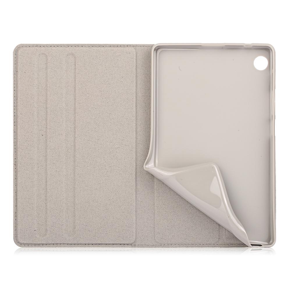 Case Huawei MatePad T8 8 นิ้ว #เคสฝาพับหนัง PU ลายผิวผ้า Soft Silicone Case Adjustable Stand Business Card Slot Cover