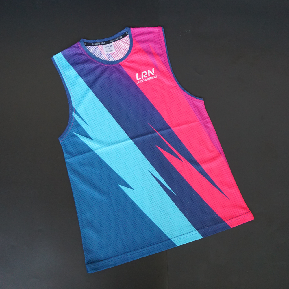 เสื้อวิ่งแขนสั้น แขนกุด เสื้อกล้าม (ชญ) ผ้า AirFlow ของแท้ มีรูระบายอากาศทั้งตัว น้ำหนักเบา ใส่สบายและไม่อมเหงื่อ (S22)