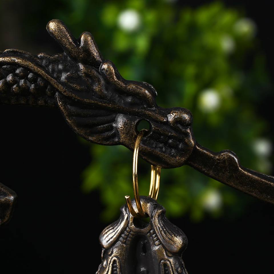 ระฆังลมตั้งโต๊ะ ลายมังกร