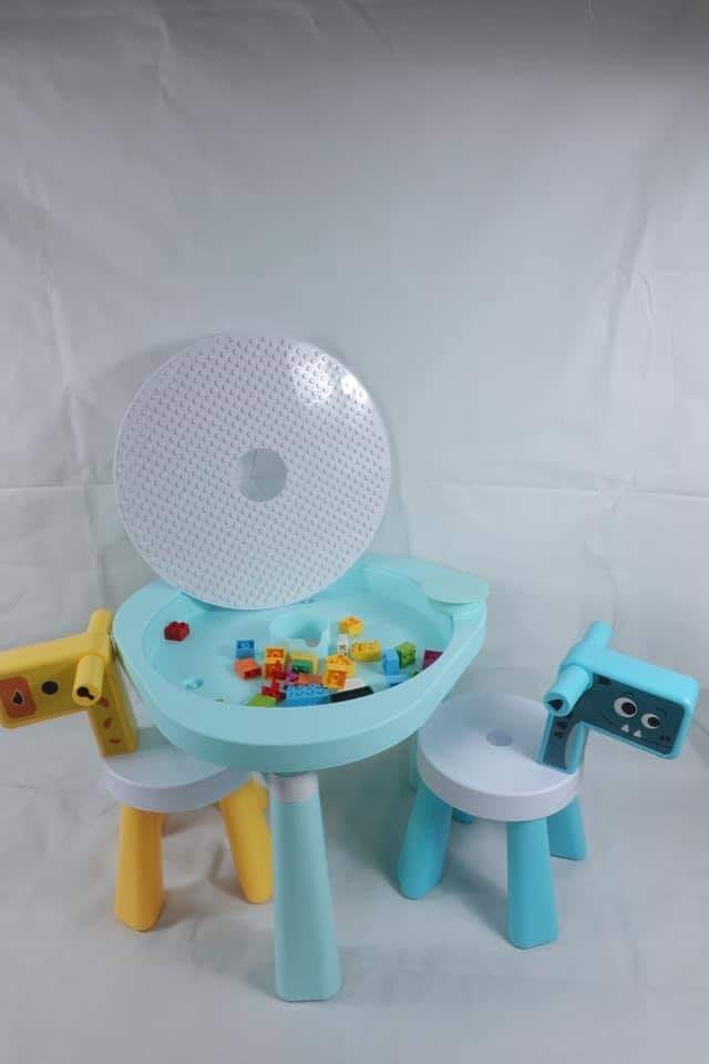 set โต๊ะ เก้าอี้ยีราฟ พร้อมเลโก้