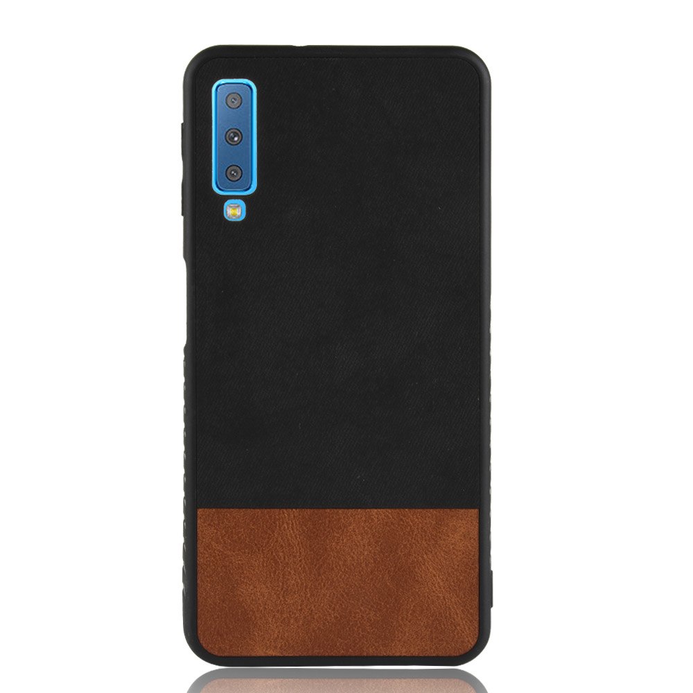 Case Samsung Galaxy A7 (2018) #เคสฝาหลัง TPU Bi-color Splicing Coated PC + TPU Hybrid