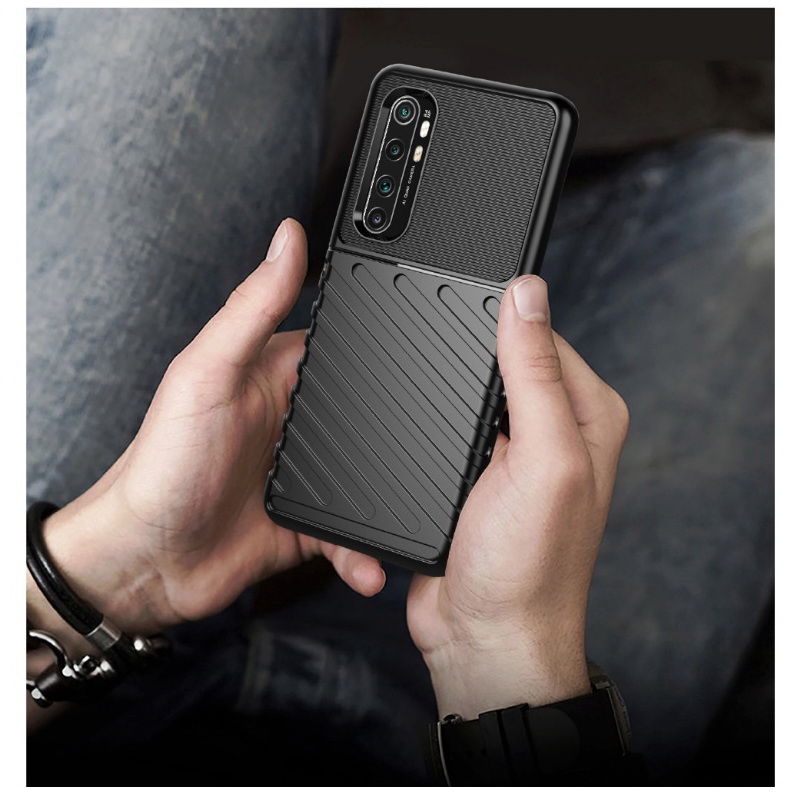 Case Xiaomi Mi Note 10 Lite #เคสฝาหลัง TPU อ่อน Thunder Series Twill Texture Soft TPU