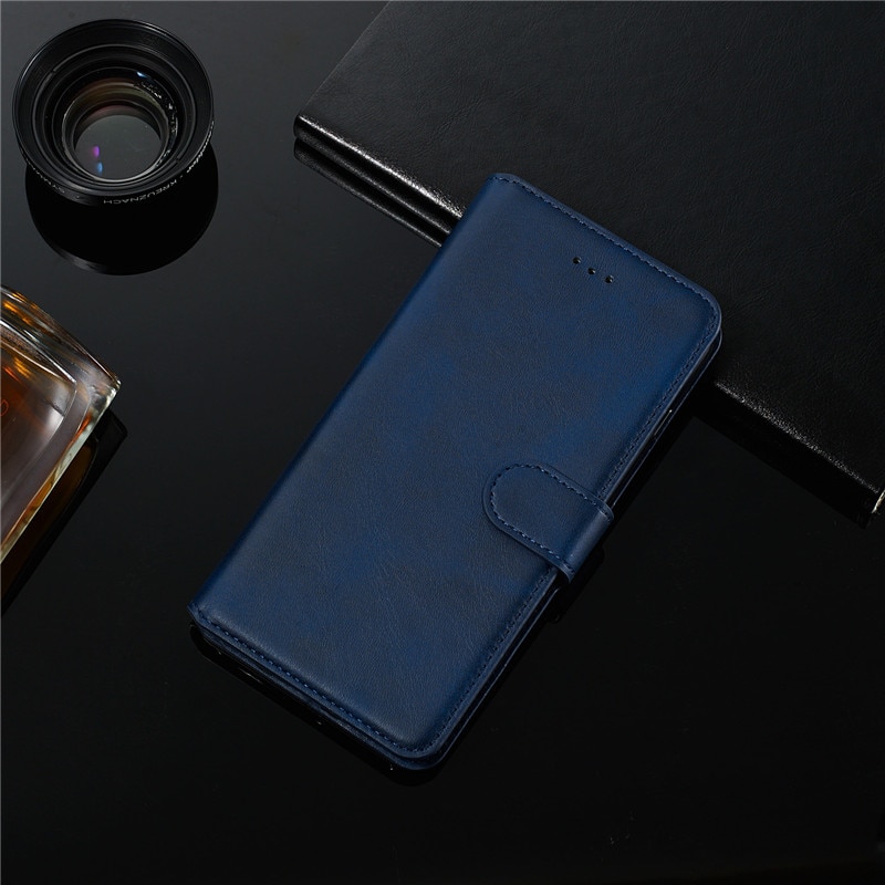 Case Xiaomi Redmi Note 8 Pro #เคสฝาพับมีช่องใส่บัตร 3 ช่อง PU Leather + TPU Wallet Style Protection