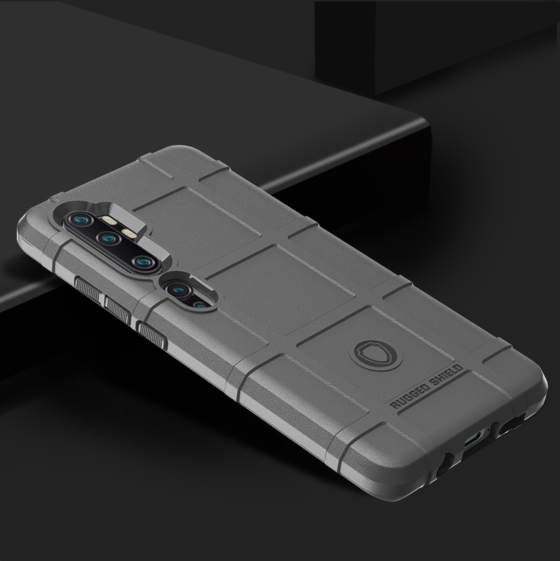 เคส Xiaomi Mi Note 10 Pro #เคสฝาหลัง Rugged Shield Series Soft Silicone Shock Absorption Matte กันกระแทก