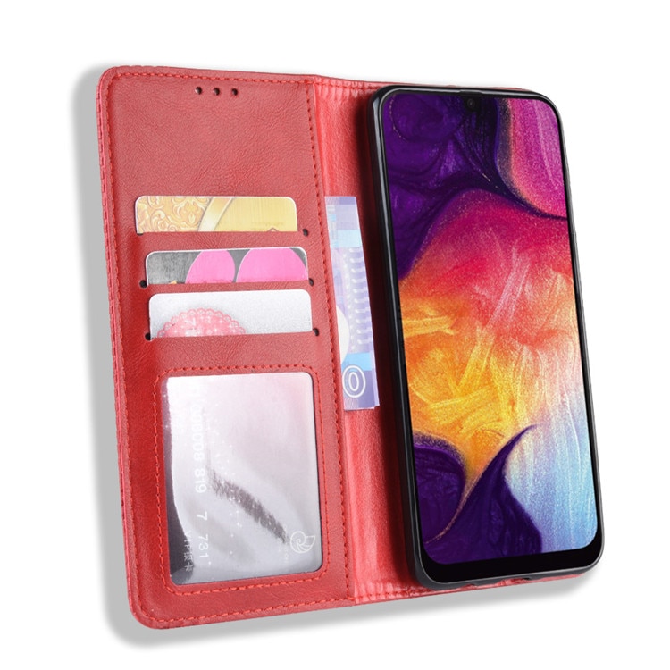 เคส Galaxy Note 10 #เคสฝาพับปกหนังสไตล์วินเทจดูดซับอัตโนมัติแบบกระเป๋าสตางค์