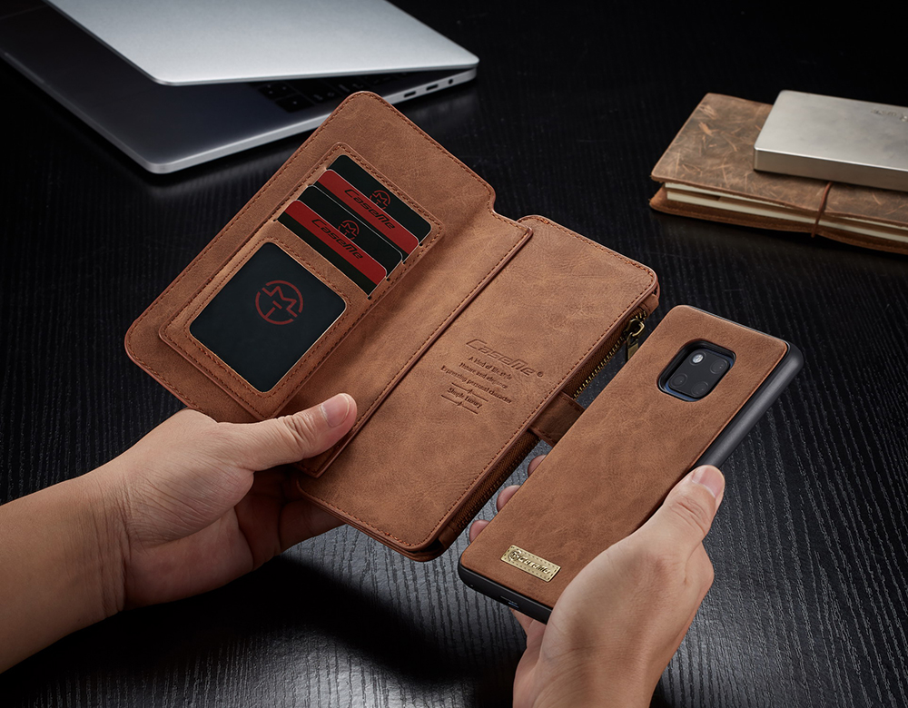 เคส Huawei Mate 20 Pro #เคสฝาพับ CASEME แยกเคสได้แบบกระเป๋าหนังแยก 2 ใน 1 คุณภาพดี