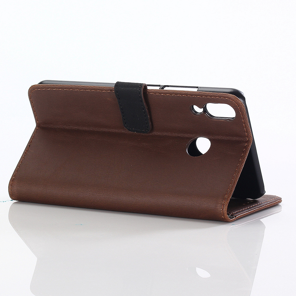 Case Asus Zenfone 5 ZE620KL / Zenfone 5Z ZS620KL #เคสฝาพับหนัง PU แบบกระเป๋าสตางค์สไตล์ย้อนยุค