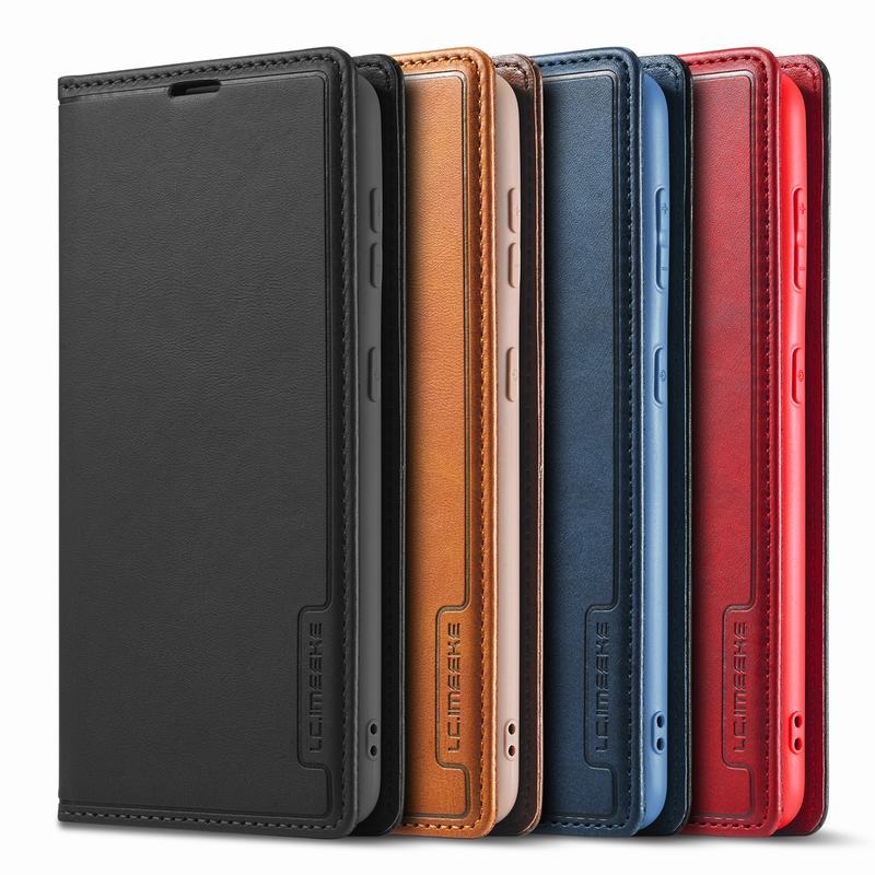 Case Samsung Galaxy S21+ #เคสฝาพับหนัง PU สไตล์กระเป๋าสตางค์พร้อมช่องใส่การ์ด Fashion Retro Card Slot Wallet Flip Cover PU Leather Phone Case