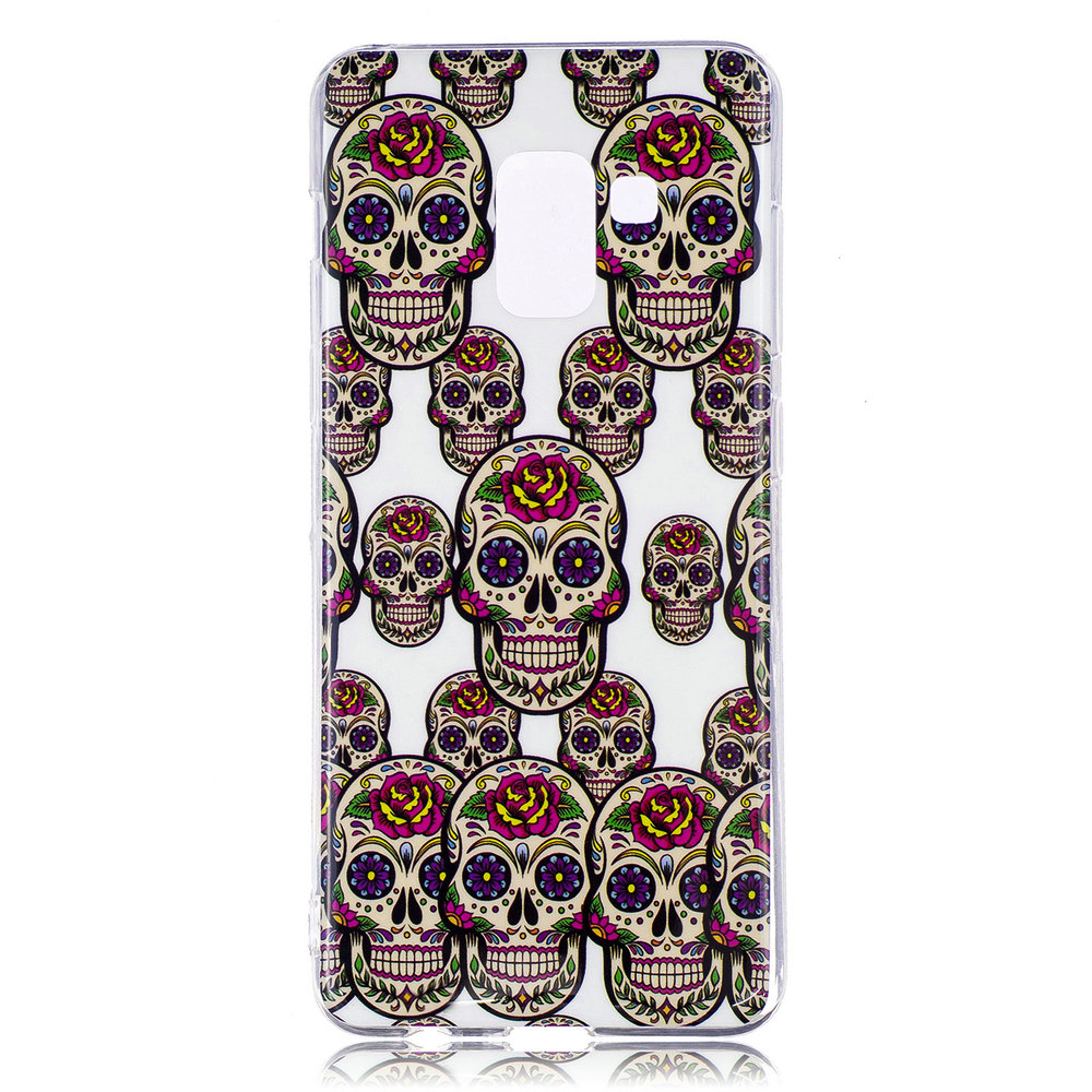 Case Samsung Galaxy A8 2018 #เคสฝาหลัง TPU รูปแบบการพิมพ์ลายและเรืองแสงในที่มืดได้ดี