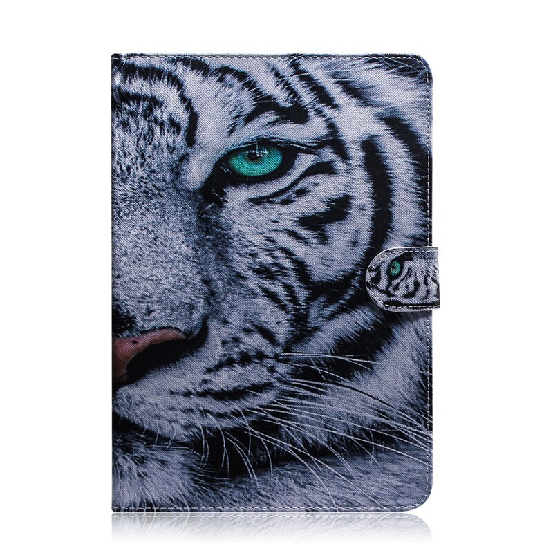 Case Samsung Galaxy Tab S6 Lite 10.4 SM-P610 P615 P617 #เคสแบบฝาพับพิมพ์ลายหนัง PU + TPU สไตล์กระเป๋าสตางค์