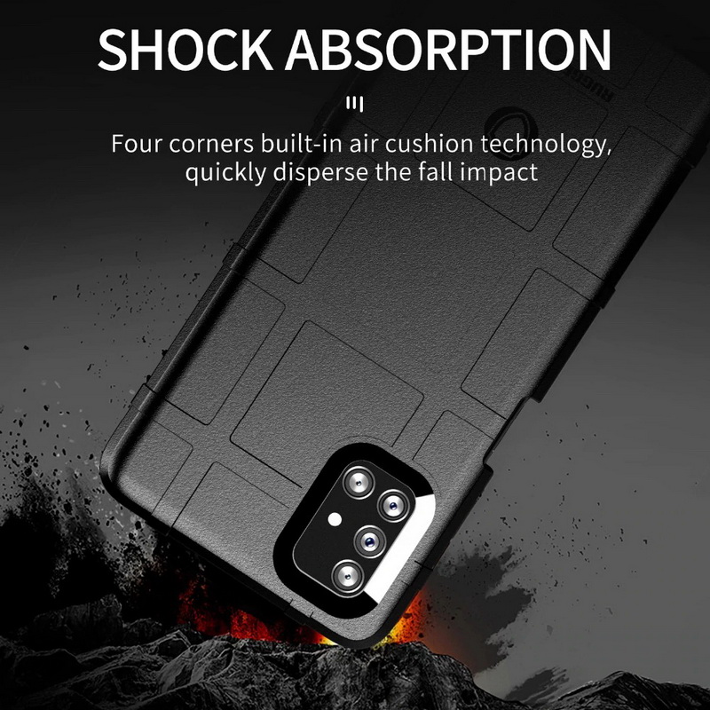 เคส Samsung Galaxy M51 #เคสฝาหลัง Rugged Shield Series Soft Silicone Shock Absorption Matte กันกระแทก