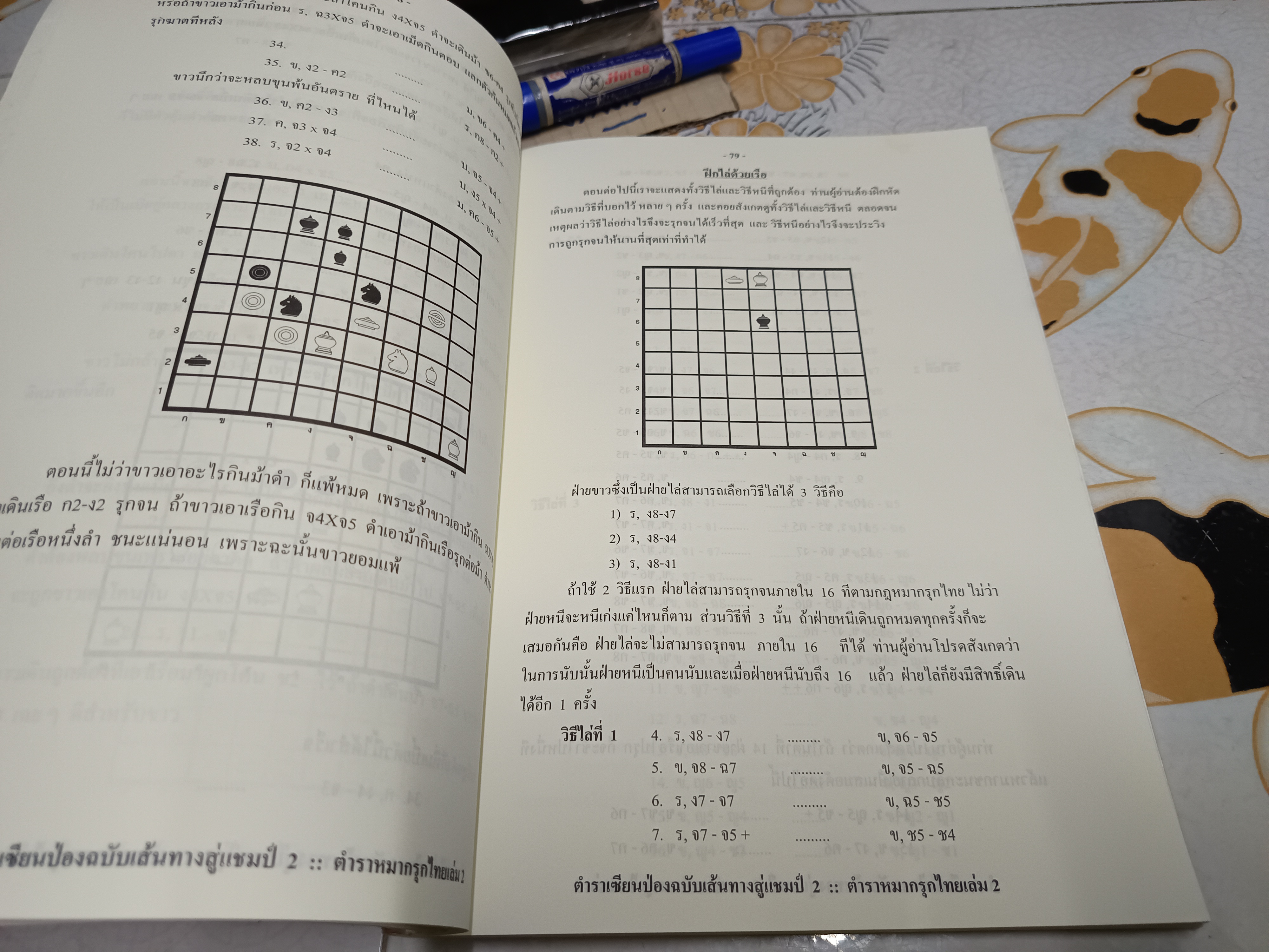 ตำราหมากรุกไทยเซียนป่อง ฉบับเส้นทางสู่แชมป์ 2 (พิมพ์ใหม่เล่มใหญ่) โดย สุชาติ ชัยวิชิต (เซียนป่อง)