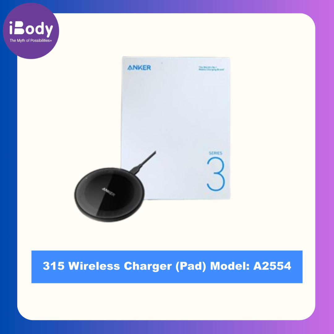 Anker® 315 Wireless Charger (Pad) Model: A2554 แท่นชาร์จไร้สาย ชาร์จเร็ว มือถือ iphone AirPods Ios Android