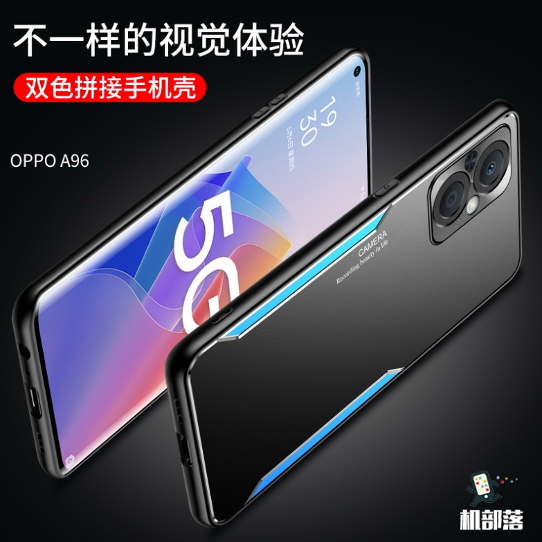 Case OPPO Reno 7z 5G #เคสฝาหลังไฮบริด Metal +TPU Shockproof metal back plate Phone Back Cover