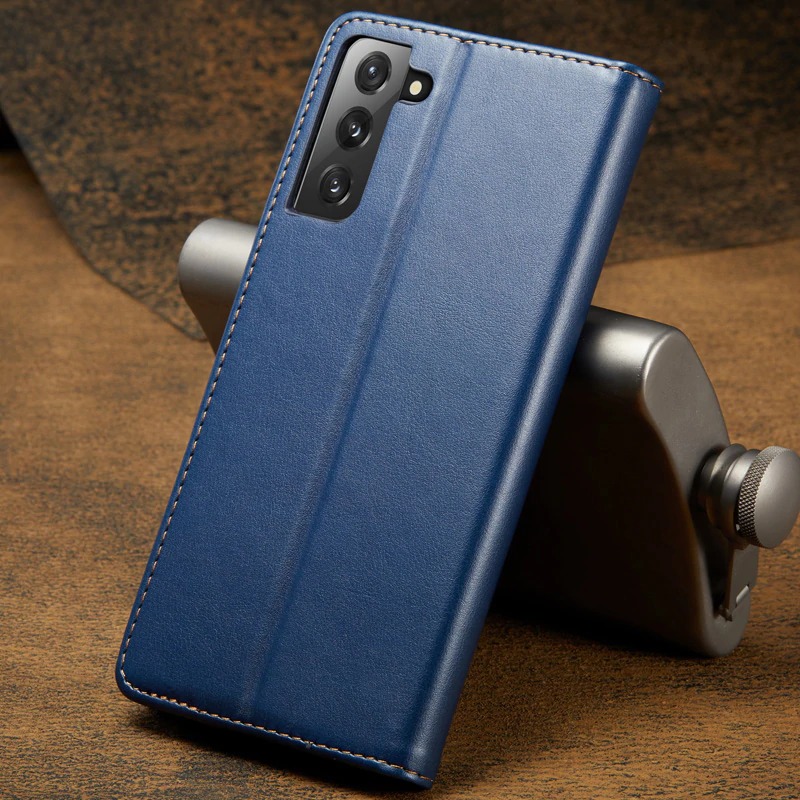 เคส Samsung Galaxy S21#เคสหนัง PU สไตล์กระเป๋าสตางค์พร้อมช่องใส่การ์ด Luxury Flip Stand Card Phone Leather Wallet Cover Casing
