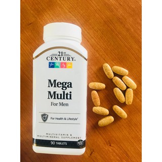 21st Century® Mega Multi for Women and Men 90 Tablets วิตามินและแร่ธาตุรวม