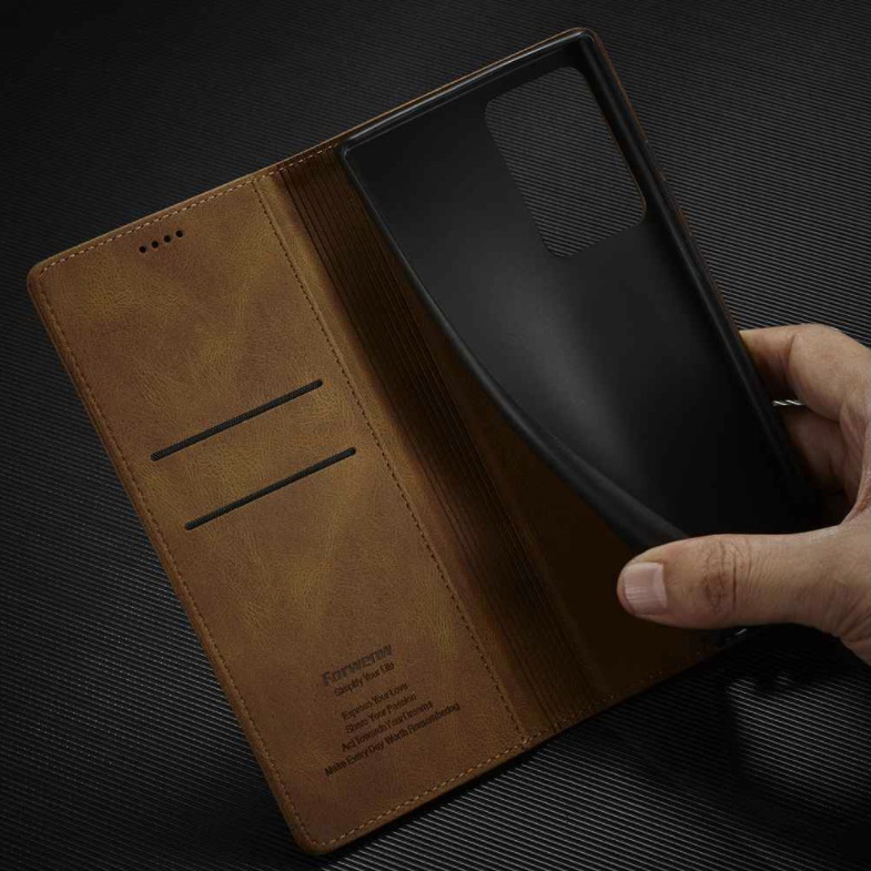 Case Samsung Galaxy Note 20 Ultra / Note 20 Ultra 5G #เคสฝาพับหนัง PU สไตล์กระเป๋าสตางค์พร้อมช่องใส่การ์ด Fashion Retro Card Slot Wallet Flip Cover PU Leather Phone Case