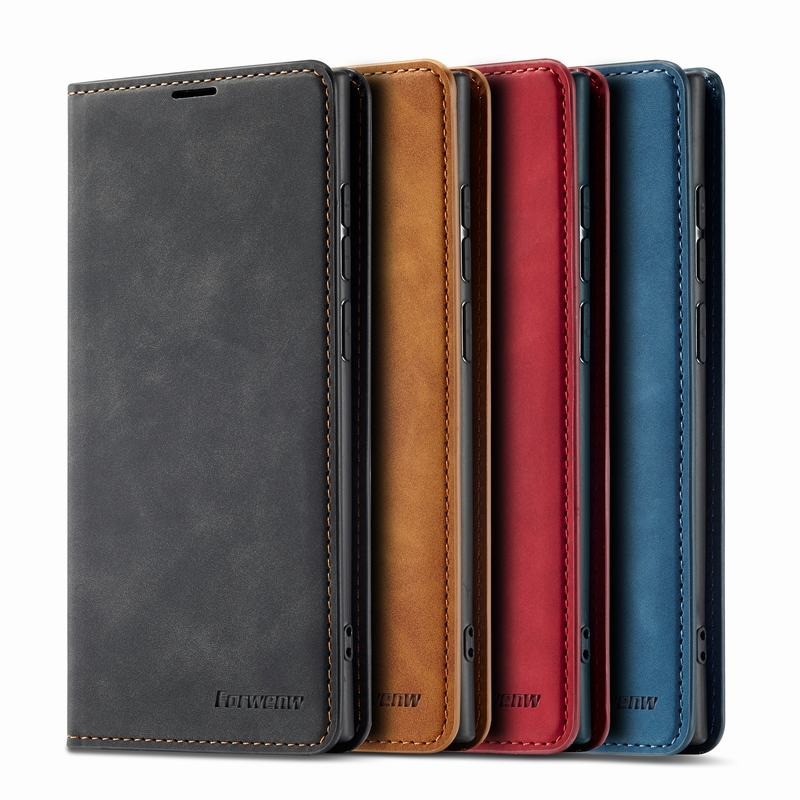 Case Samsung Galaxy S22 5G #เคสฝาพับแบบกระเป๋าสตางค์ FORWENW Leather Wallet Case