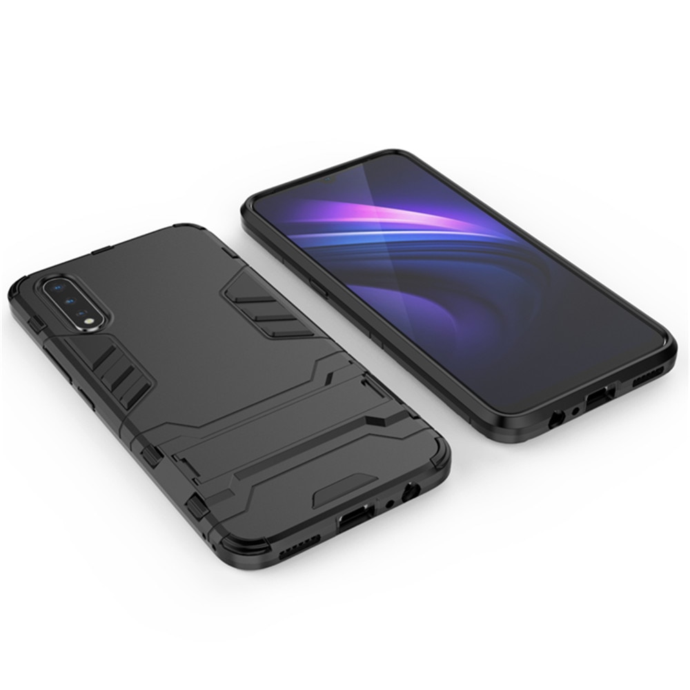 Case Vivo S1 #เคสฝาหลังพลาสติก ไฮบริด TPU + Kickstand