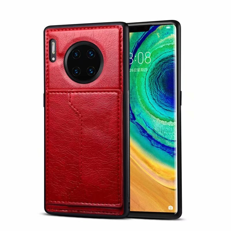 Case Huawei Mate 30 Pro #เคสฝาหลัง TPU เคลือบหนัง PU Crazy Horse Leather Coated PC + TPU Hybrid