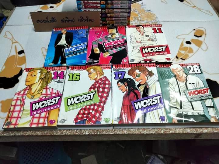 WORST เวอร์ส มีแค่ 1-29 ( ชุดเต็มมี 33 เล่มจบ) หนังสือบ้าน มีตำหนิบ้าง