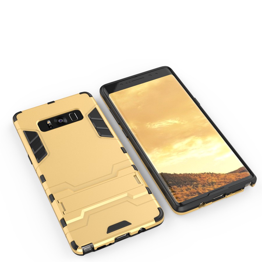 Case Samsung Galaxy Note 8 #เคสฝาหลัง Cool Guard ไฮบริด พลาสติก+TPU มีขาตั้งในตัว