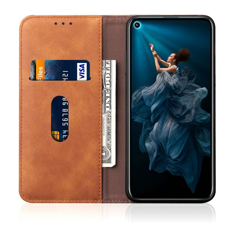 เคส Samsung Galaxy S20 FE / S20 FE 5G #เคสฝาพับหนัง PU Crazy Horse Texture Retro Leather Auto-absorbed Wallet คุณภาพดี