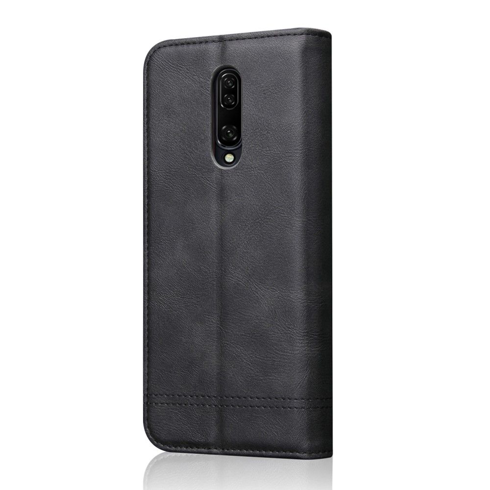 Case OnePlus 7 Pro #เคสฝาพับหนัง PU Crazy Horse Texture Retro Leather Auto-absorbed Wallet คุณภาพดี