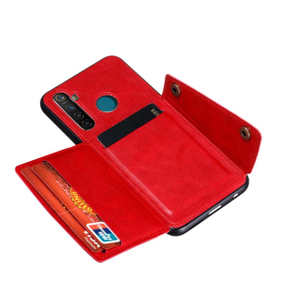 Case OPPO Reno 2 #เคสฝาหลัง TPU เคลือบหนัง PU มีที่เก็บบัตร PU Leather Coated TPU Card Holder Magnetic Kickstand