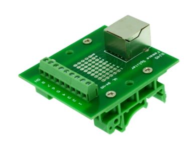 บอร์ดต่อสาย RJ45 / 8P8C jack