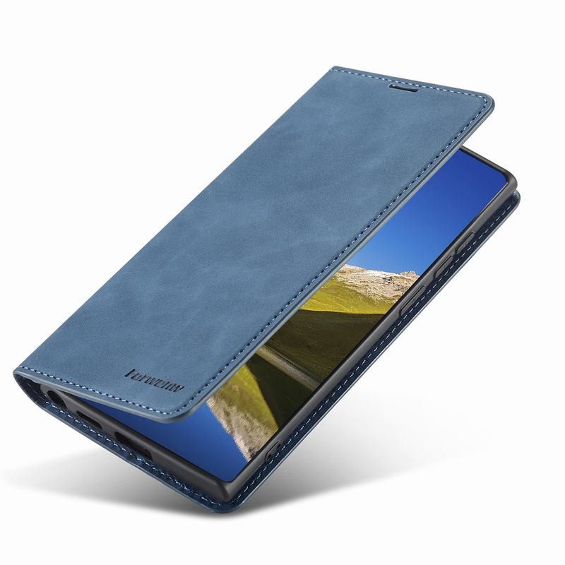 Case Samsung Galaxy S22 Ultra 5G #เคสฝาพับแบบกระเป๋าสตางค์ FORWENW Leather Wallet Case