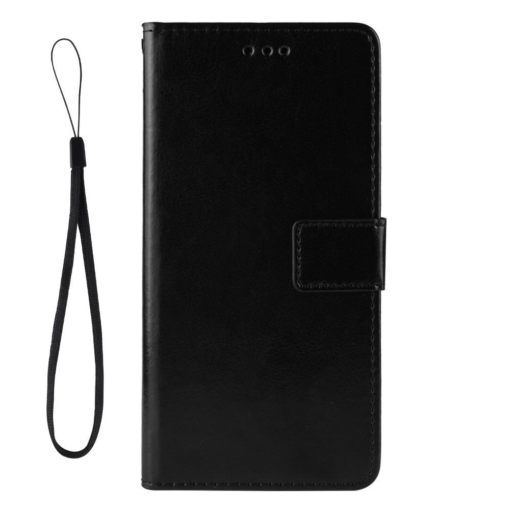 เคส Samsung Galaxy Note 10 Lite #เคสฝาพับหนัง PU ผิวหนังม้า Crazy Horse Texture Leather Wallet