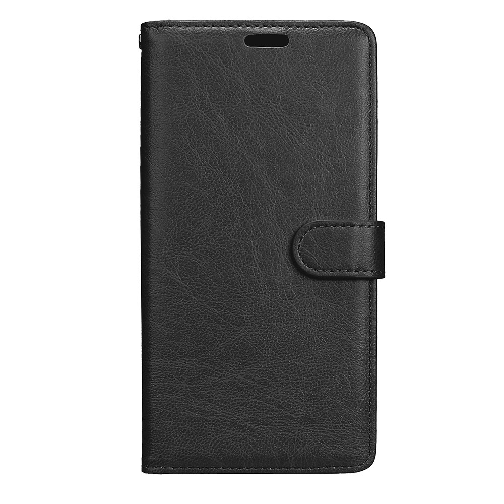 เคส Samsung Galaxy C9 Pro #เคสฝาพับสไตล์กระเป๋าสตางค์ Crazy Horse PU มีช่องใส่บัตร 3 ช่อง #เคสผิวหนังม้า