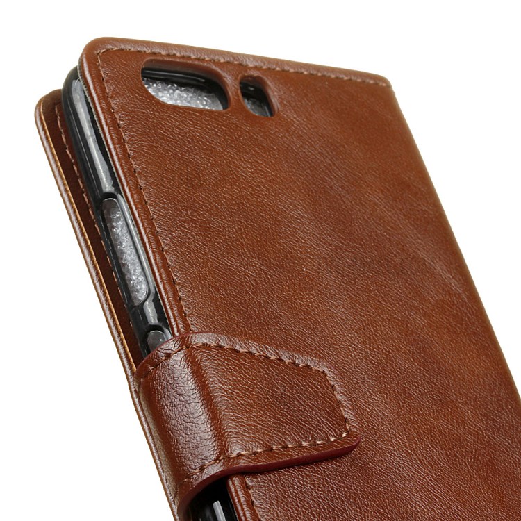 Case Huawei P10 Plus #เคสฝาพับสไตล์กระเป๋าสตางค์ หนัง PU ผิว Crazy Horse