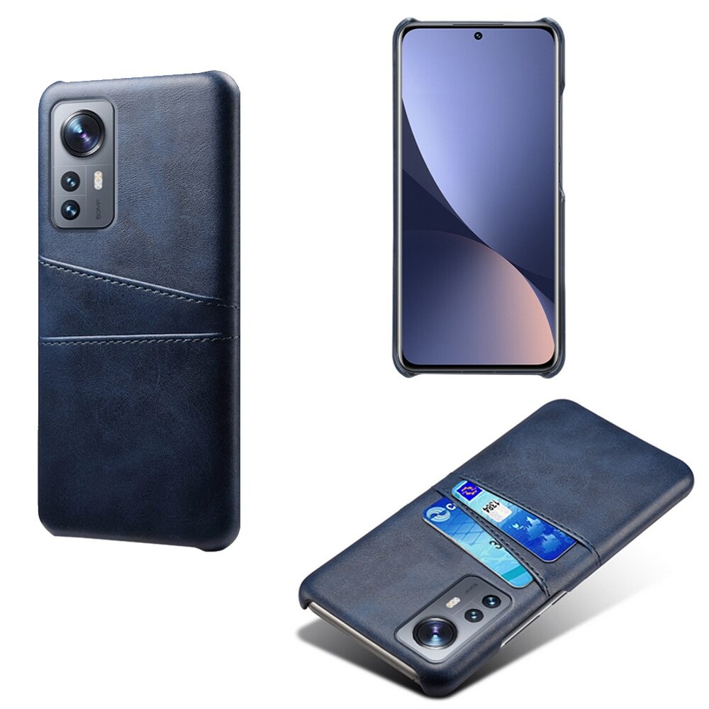 เคส Xiaomi 12 #เคสแบบฝาหลังหุ้มหนัง Double Card Slots PU Leather Coated