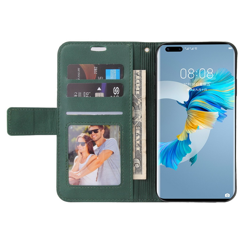 Case Huawei Mate 40 Pro #เคสฝาพับแบบกระเป๋าสตางค์หนัง PU มีช่องเก็บบัตร