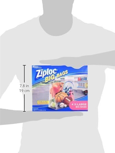 Ziploc® Big Bags Stand & Fill Expandable Bottom ถุงจัดเก็บอุปกรณ์ เก็บเสื้อผ้า ผ้าห่ม