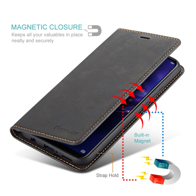 Case iPhone 13 Pro Max#เคสฝาพับแบบกระเป๋าสตางค์ FORWENW Leather Wallet Case