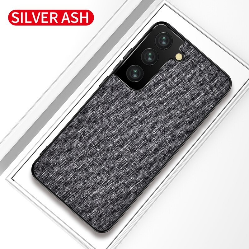 เคส Samsung Galaxy S21 #เคสฝาหลังเคลือบผิวผ้า Matte Cloth PU + PC + TPU Hybrid