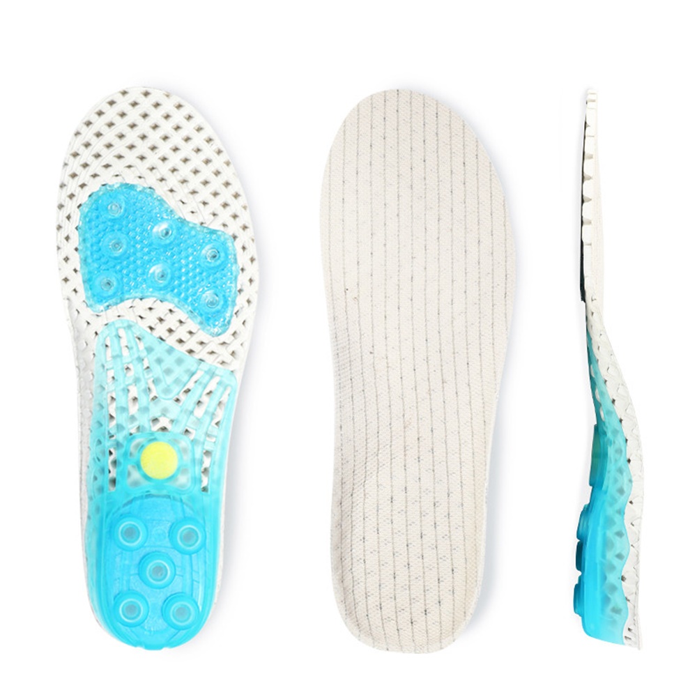แผ่นรองพื้นรองเท้ากันกระแทก สำหรับวิ่ง Spring insole sport running (O6)