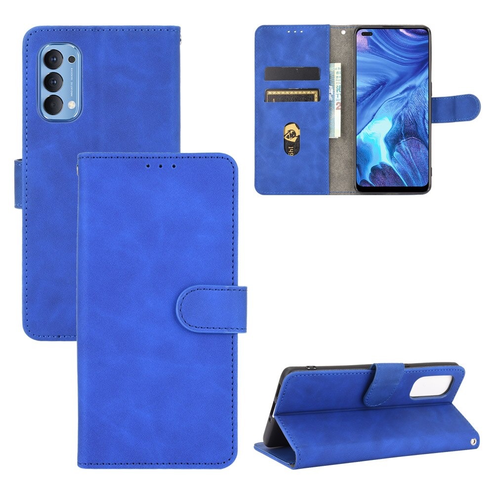 เคส OPPO Reno 5 Pro 5G #เคสฝาพับแบบกระเป๋าสตางค์หนัง PU มีช่องใส่บัตร Leather Wallet Card Holder Phone Cover