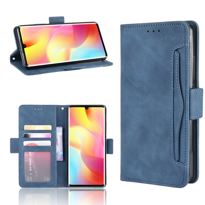 Case Xiaomi Mi Note 10 Lite #เคสฝาพับหนัง PU มีที่เสียบการ์ดหลายช่อง Multiple Card Slots PU Leather Cover