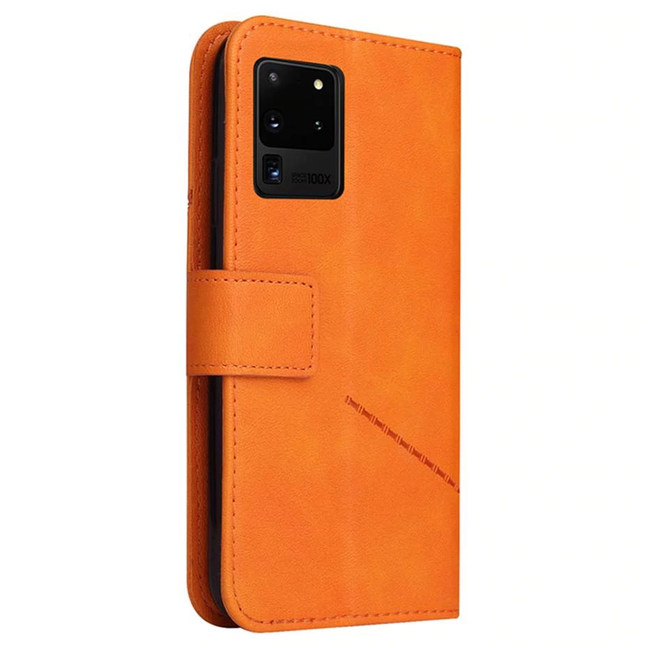เคส Samsung Galaxy S20 Ultra / S20 Ultra 5G #เคสฝาพับแบบกระเป๋าสตางค์หนัง PU มีช่องเก็บบัตร